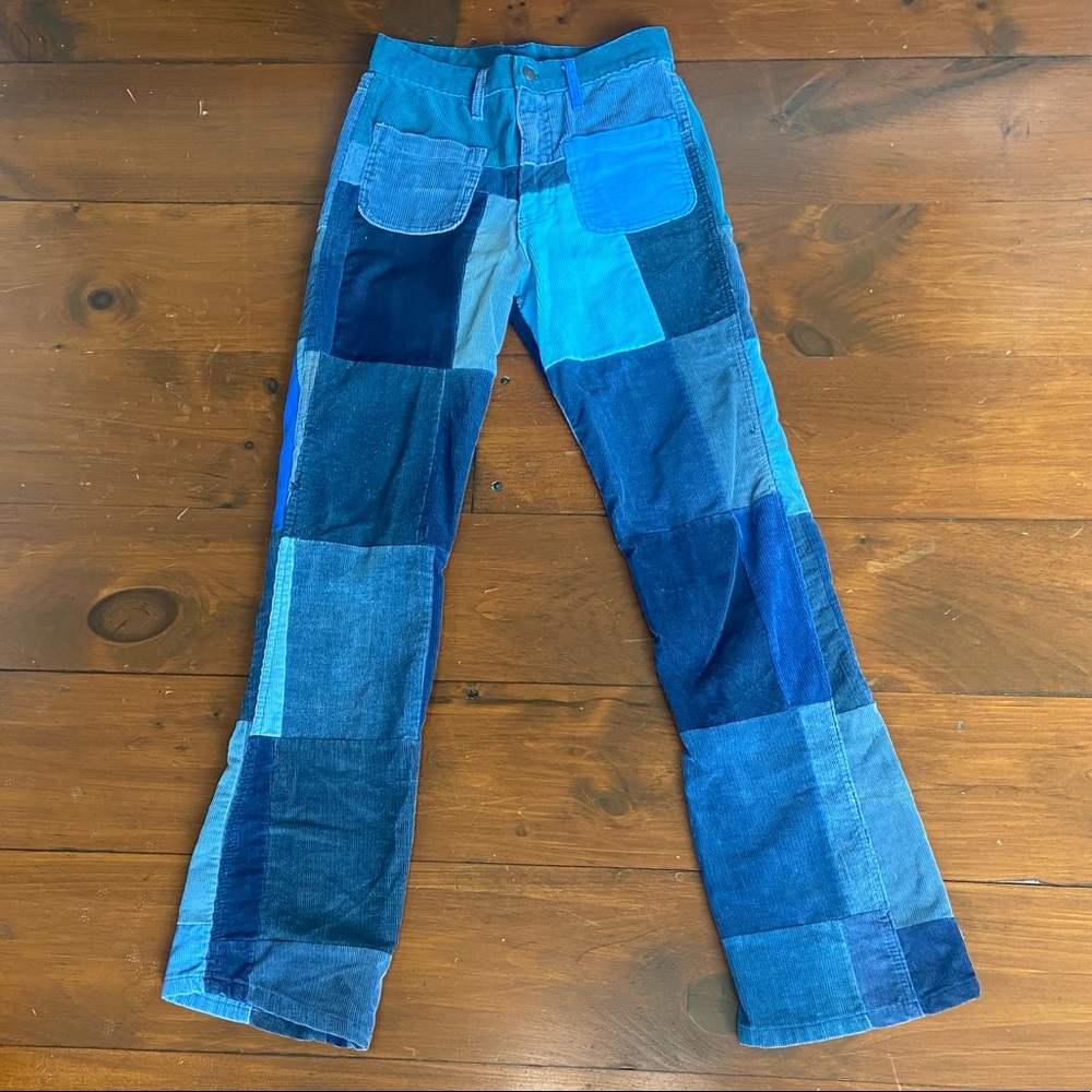 Vintage Spike and Elvis Corduroy Patch Work Jeans.